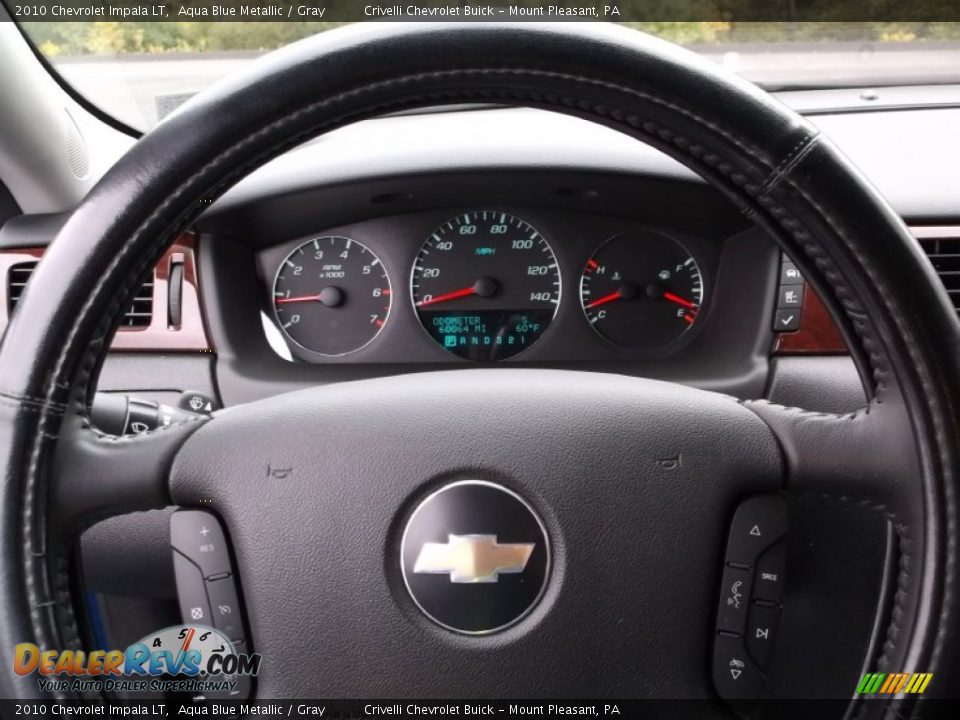2010 Chevrolet Impala LT Aqua Blue Metallic / Gray Photo #22