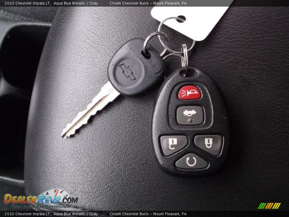2010 Chevrolet Impala LT Aqua Blue Metallic / Gray Photo #30