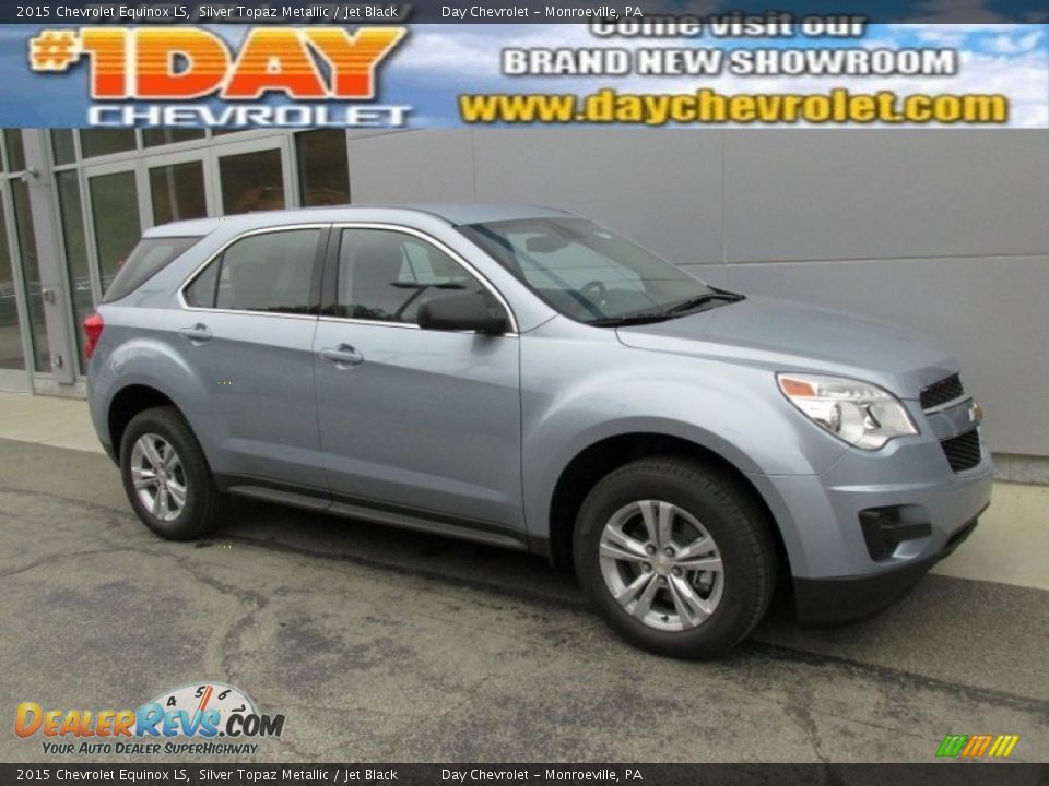 2015 Chevrolet Equinox LS Silver Topaz Metallic / Jet Black Photo #1