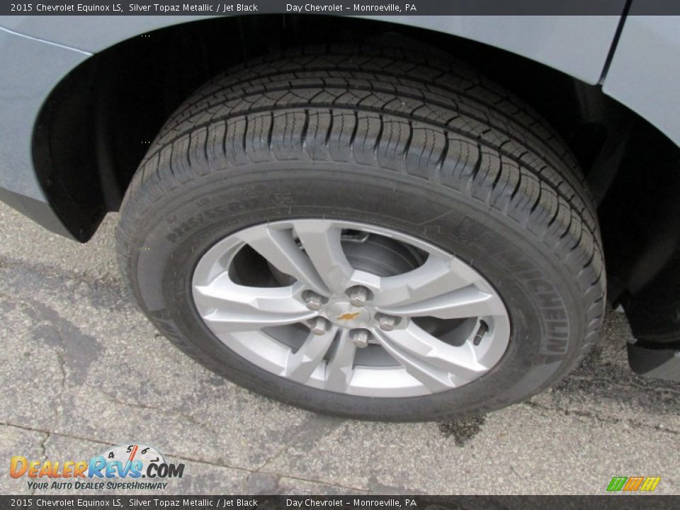 2015 Chevrolet Equinox LS Silver Topaz Metallic / Jet Black Photo #3