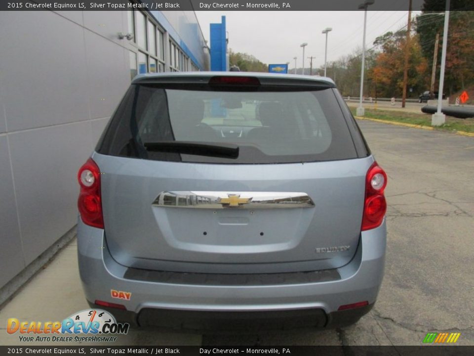 2015 Chevrolet Equinox LS Silver Topaz Metallic / Jet Black Photo #5