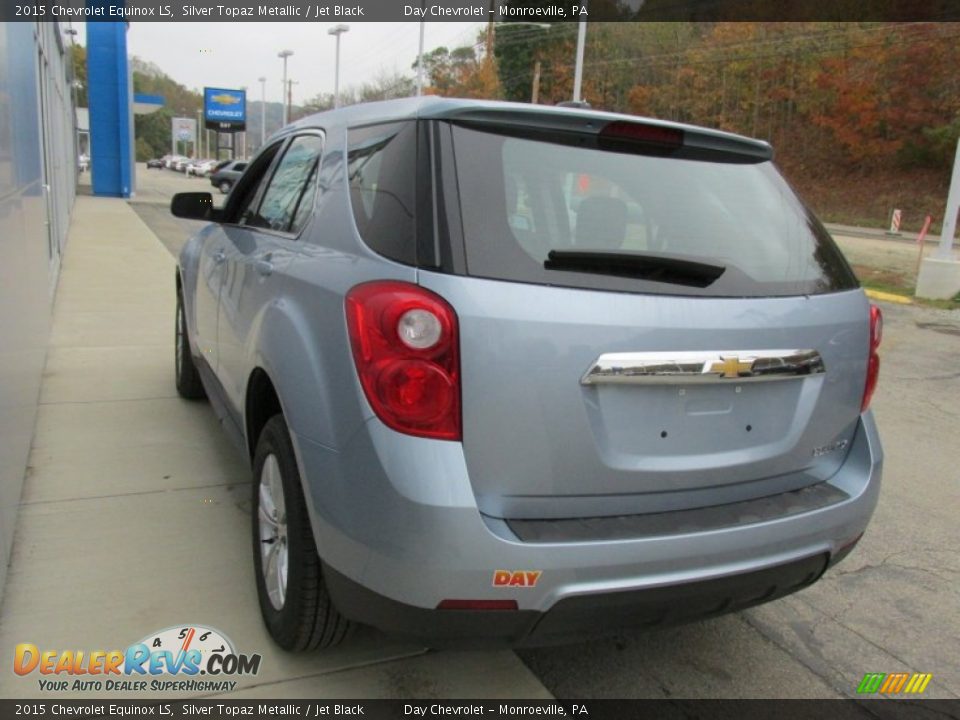 2015 Chevrolet Equinox LS Silver Topaz Metallic / Jet Black Photo #6