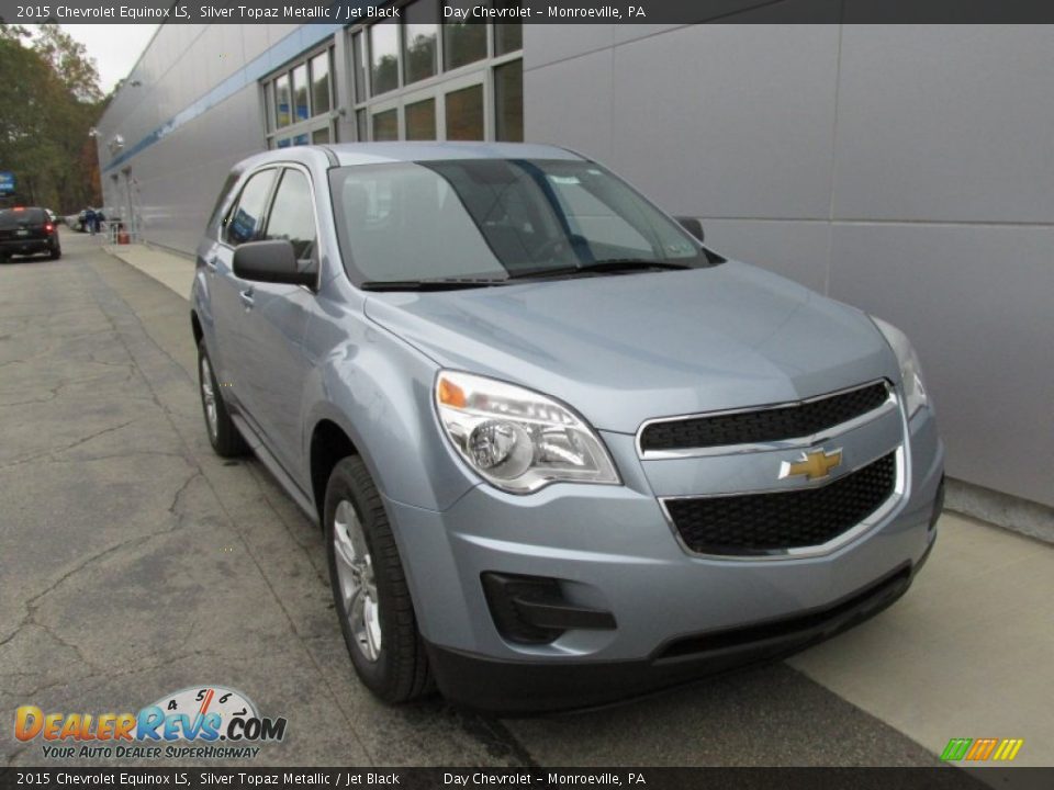 2015 Chevrolet Equinox LS Silver Topaz Metallic / Jet Black Photo #9