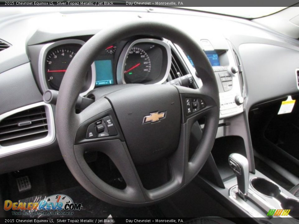 2015 Chevrolet Equinox LS Silver Topaz Metallic / Jet Black Photo #13