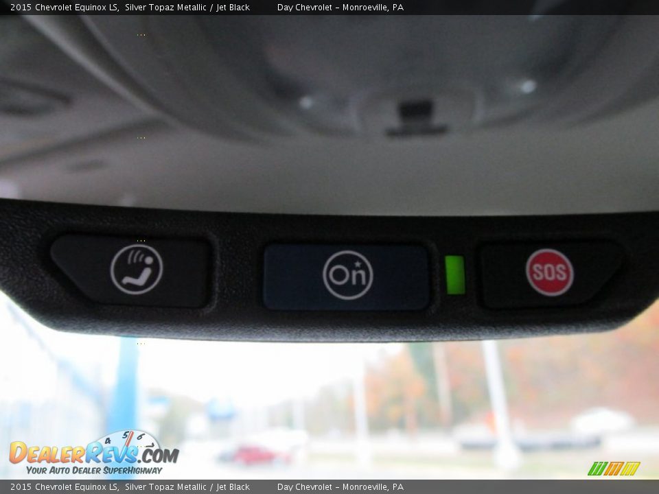 2015 Chevrolet Equinox LS Silver Topaz Metallic / Jet Black Photo #16