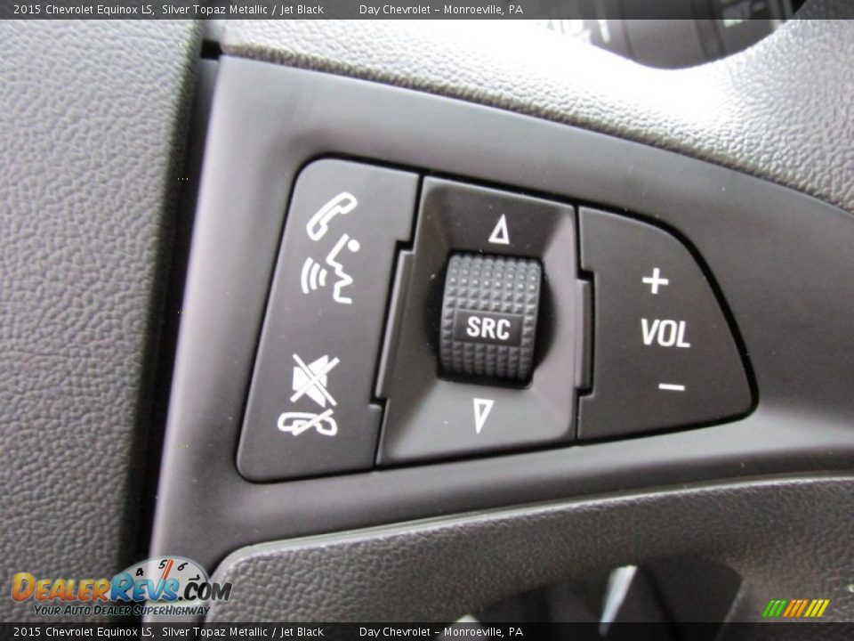2015 Chevrolet Equinox LS Silver Topaz Metallic / Jet Black Photo #17