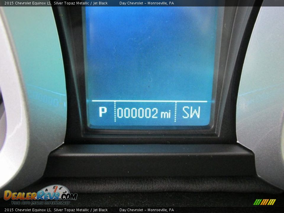 2015 Chevrolet Equinox LS Silver Topaz Metallic / Jet Black Photo #20