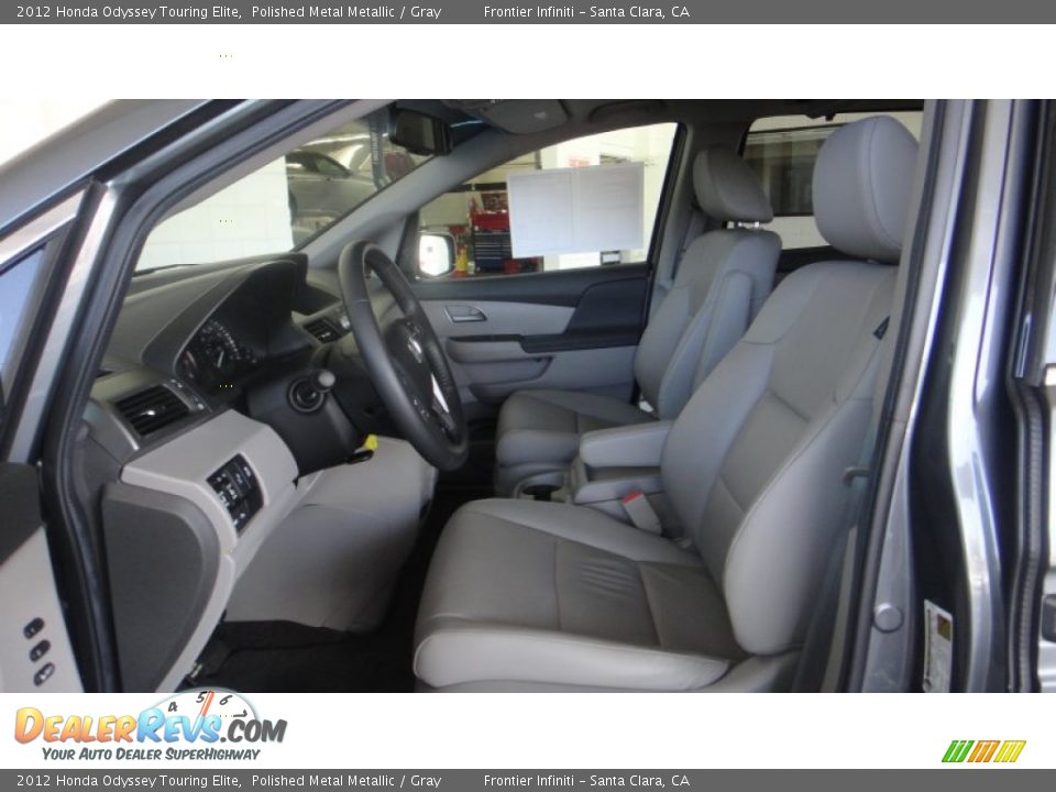 2012 Honda Odyssey Touring Elite Polished Metal Metallic / Gray Photo #17