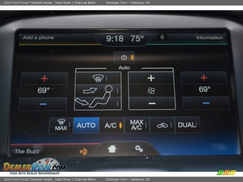 2014 Ford Focus Titanium Sedan Ingot Silver / Charcoal Black Photo #15