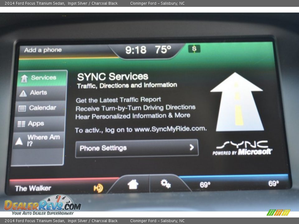 2014 Ford Focus Titanium Sedan Ingot Silver / Charcoal Black Photo #16