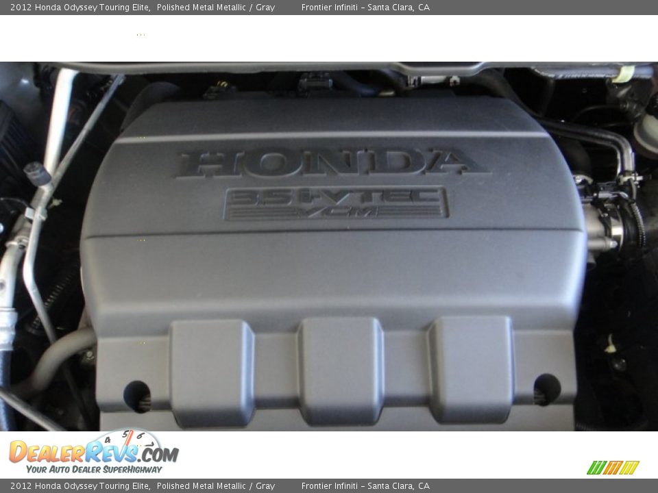 2012 Honda Odyssey Touring Elite Polished Metal Metallic / Gray Photo #30
