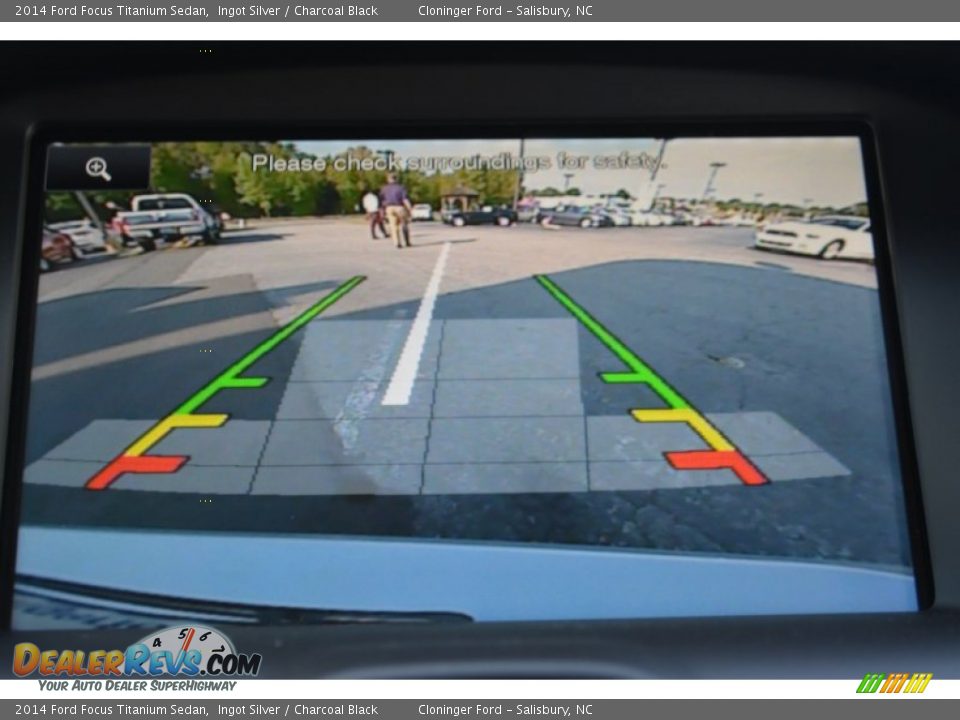 2014 Ford Focus Titanium Sedan Ingot Silver / Charcoal Black Photo #17