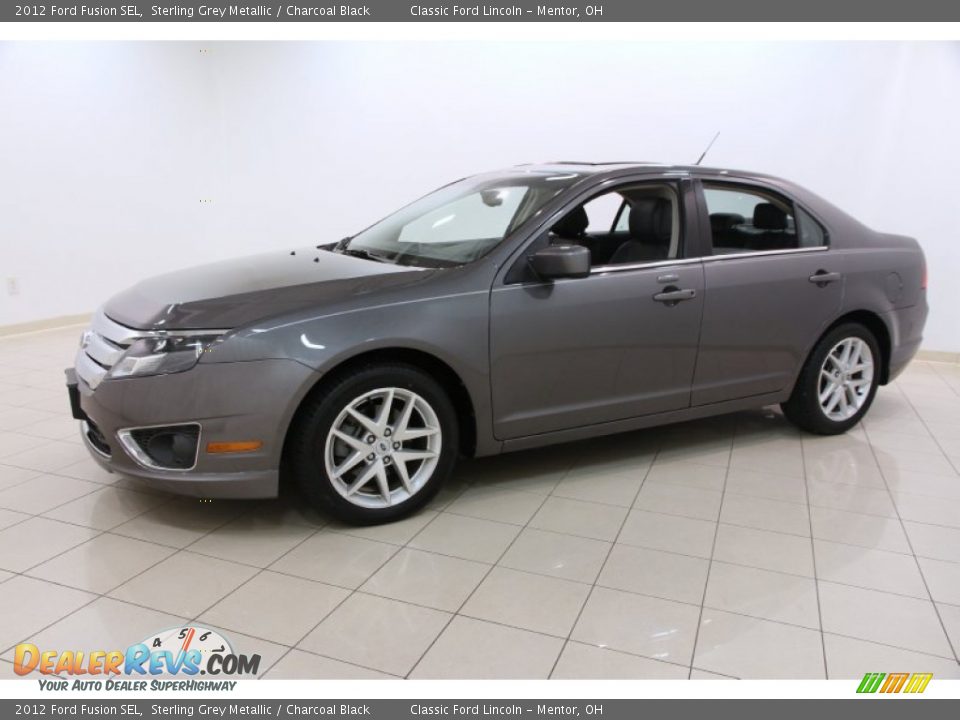 2012 Ford Fusion SEL Sterling Grey Metallic / Charcoal Black Photo #3