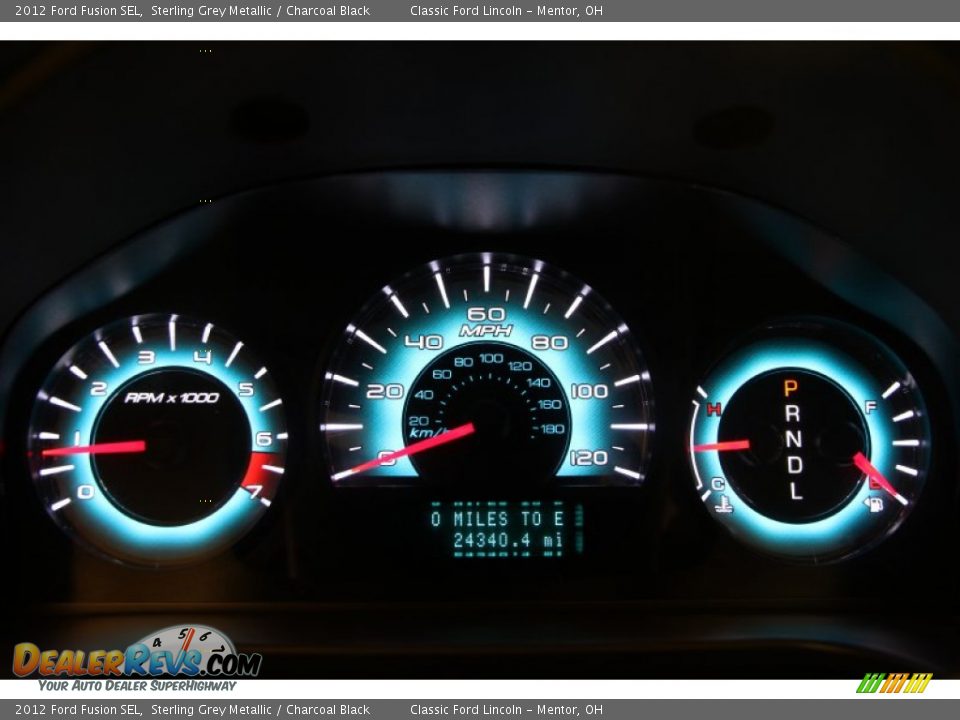 2012 Ford Fusion SEL Sterling Grey Metallic / Charcoal Black Photo #7