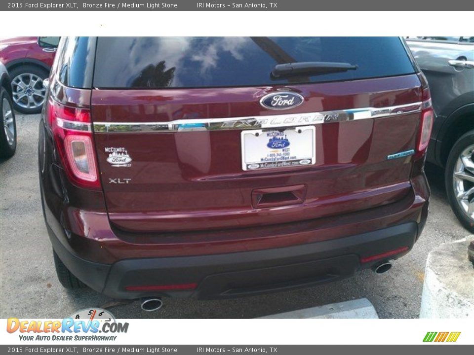 2015 Ford Explorer XLT Bronze Fire / Medium Light Stone Photo #7