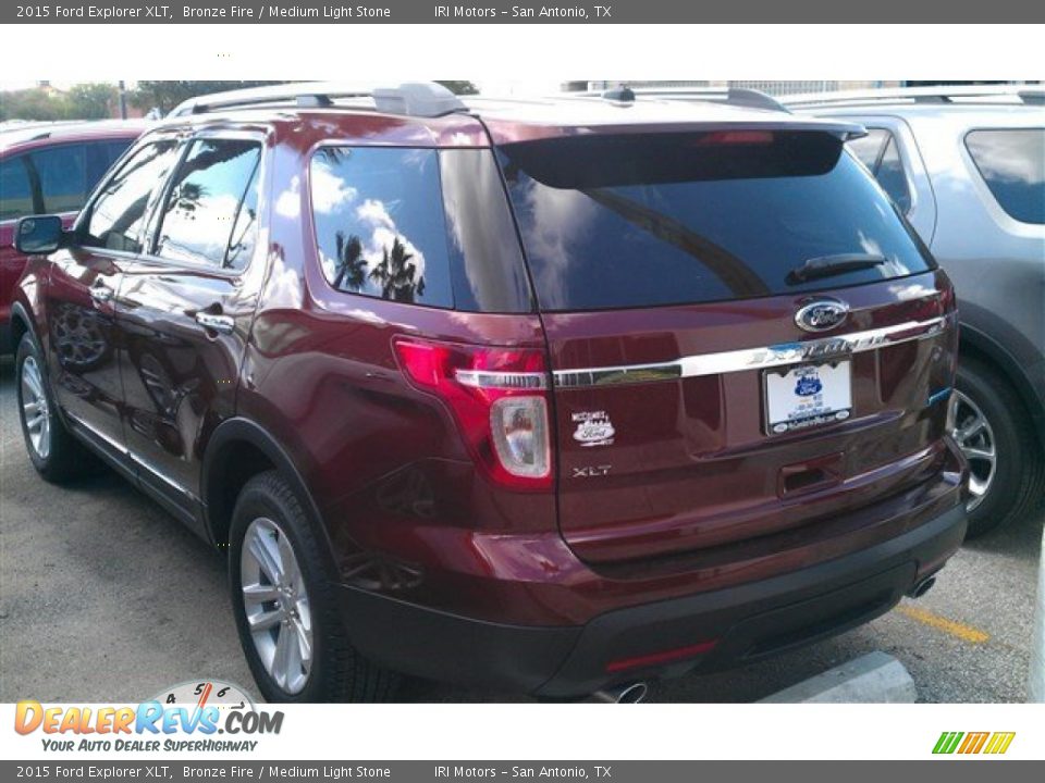 2015 Ford Explorer XLT Bronze Fire / Medium Light Stone Photo #8