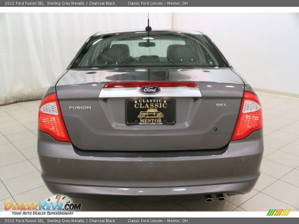 2012 Ford Fusion SEL Sterling Grey Metallic / Charcoal Black Photo #21