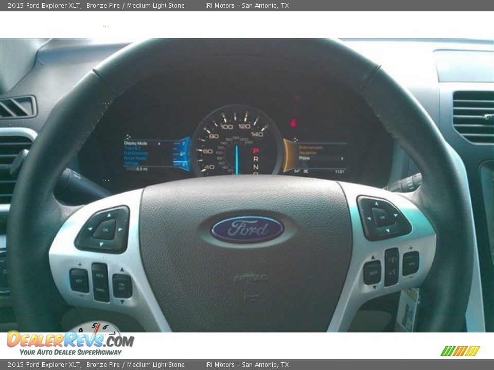 2015 Ford Explorer XLT Bronze Fire / Medium Light Stone Photo #21