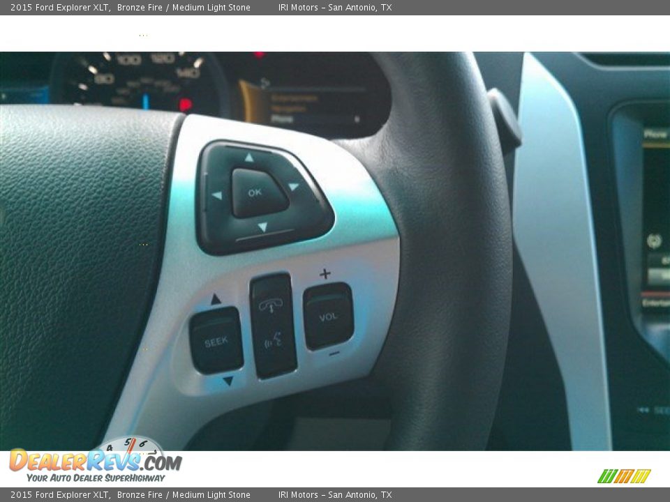 2015 Ford Explorer XLT Bronze Fire / Medium Light Stone Photo #23