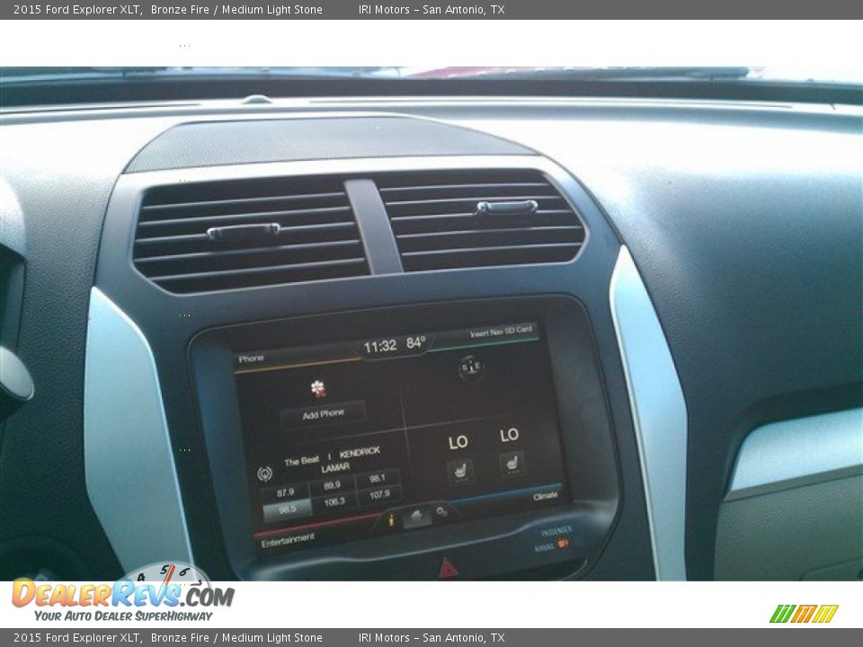 2015 Ford Explorer XLT Bronze Fire / Medium Light Stone Photo #27