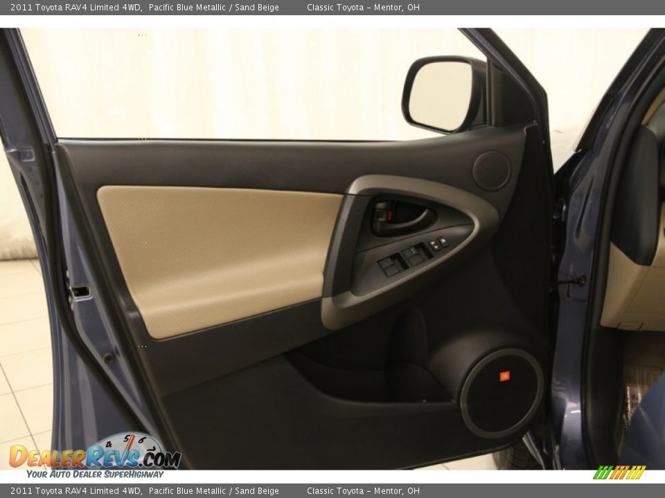2011 Toyota RAV4 Limited 4WD Pacific Blue Metallic / Sand Beige Photo #4