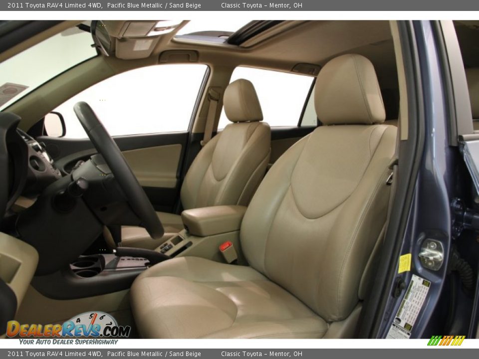 2011 Toyota RAV4 Limited 4WD Pacific Blue Metallic / Sand Beige Photo #5