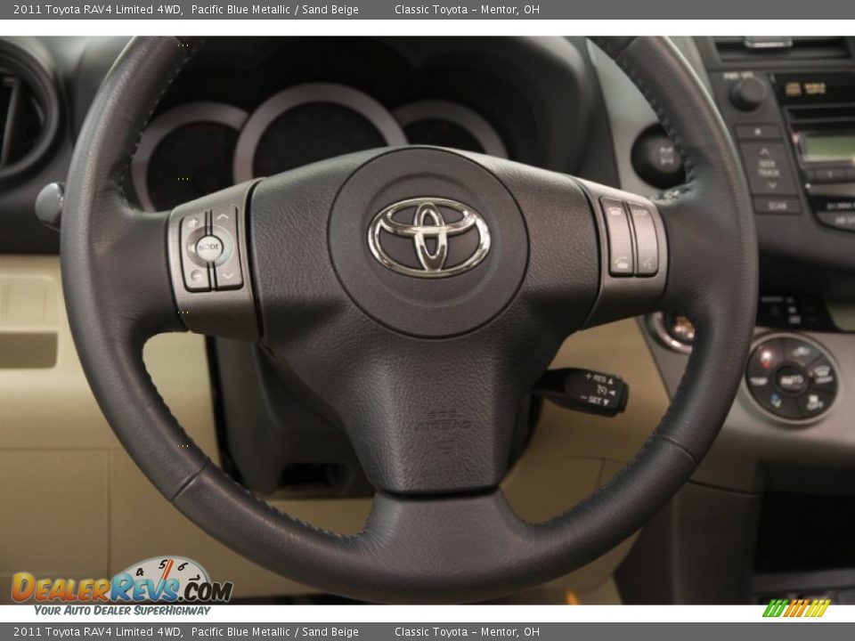 2011 Toyota RAV4 Limited 4WD Pacific Blue Metallic / Sand Beige Photo #6