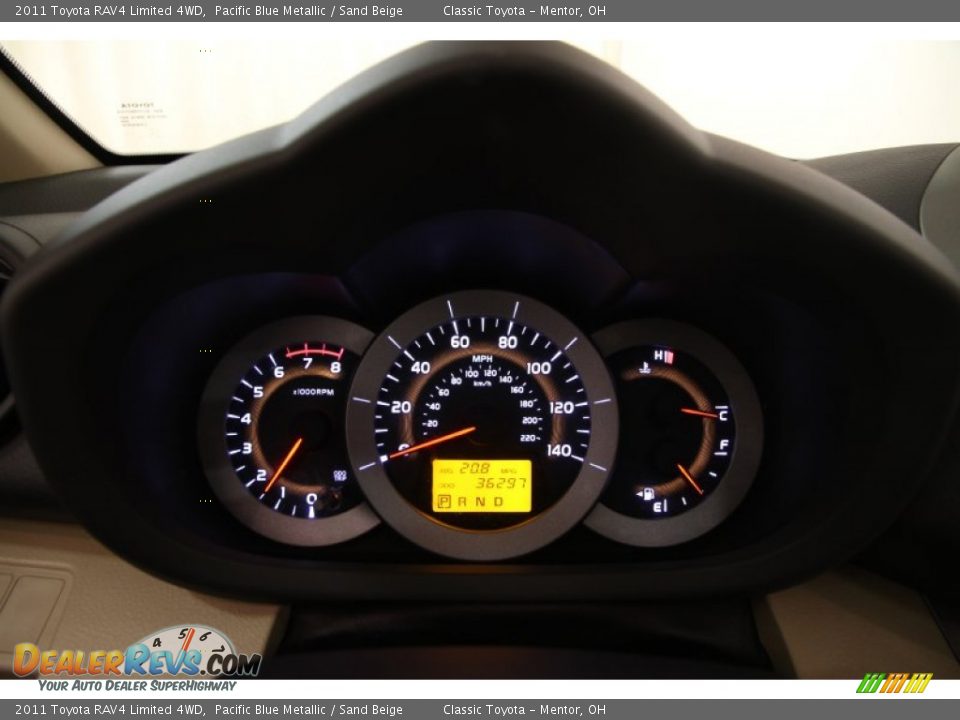 2011 Toyota RAV4 Limited 4WD Pacific Blue Metallic / Sand Beige Photo #7