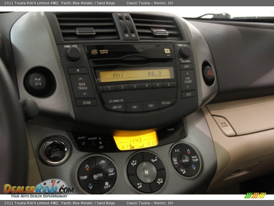 2011 Toyota RAV4 Limited 4WD Pacific Blue Metallic / Sand Beige Photo #8
