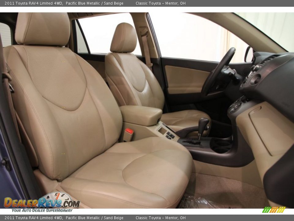 2011 Toyota RAV4 Limited 4WD Pacific Blue Metallic / Sand Beige Photo #11