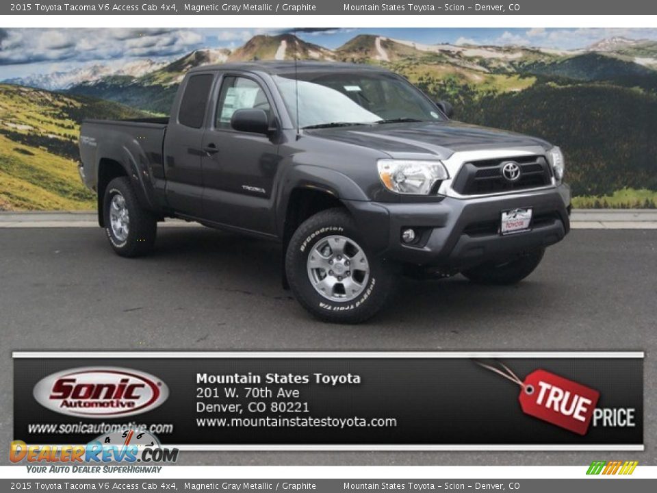 2015 Toyota Tacoma V6 Access Cab 4x4 Magnetic Gray Metallic / Graphite Photo #1