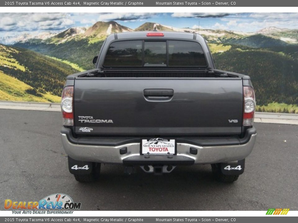 2015 Toyota Tacoma V6 Access Cab 4x4 Magnetic Gray Metallic / Graphite Photo #4