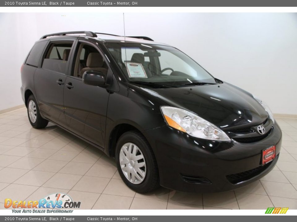 2010 Toyota Sienna LE Black / Taupe Photo #1