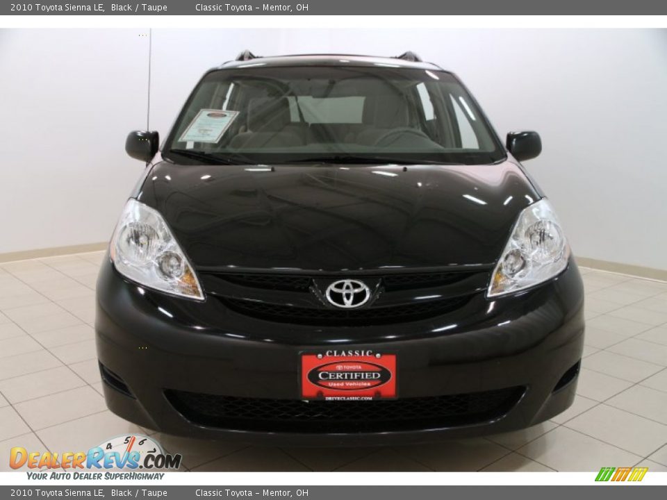2010 Toyota Sienna LE Black / Taupe Photo #2