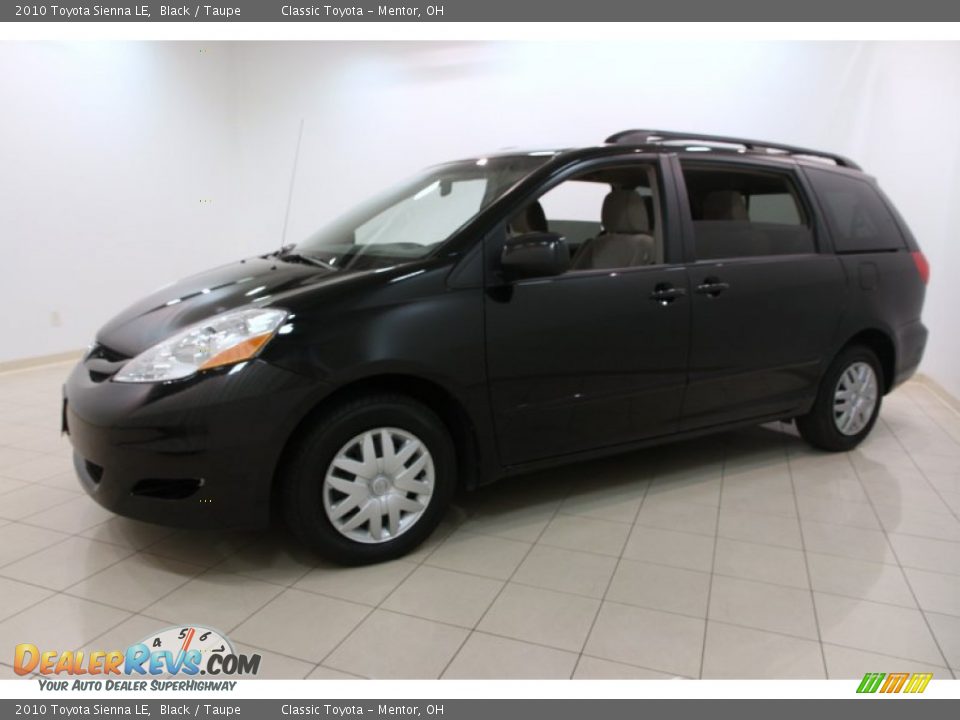 2010 Toyota Sienna LE Black / Taupe Photo #3