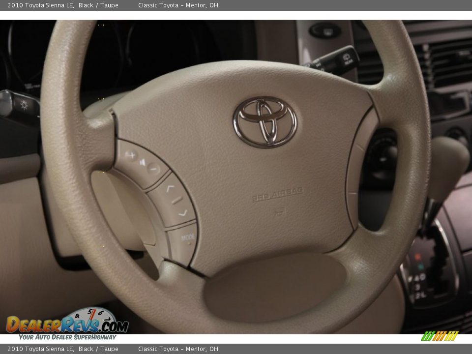 2010 Toyota Sienna LE Black / Taupe Photo #6