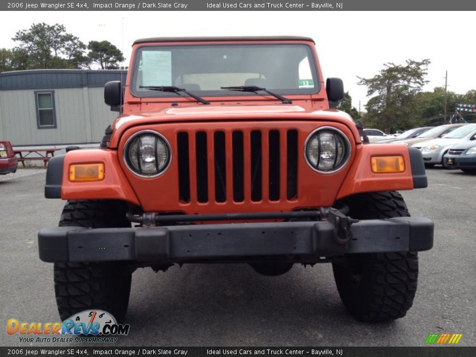 2006 Jeep Wrangler SE 4x4 Impact Orange / Dark Slate Gray Photo #4