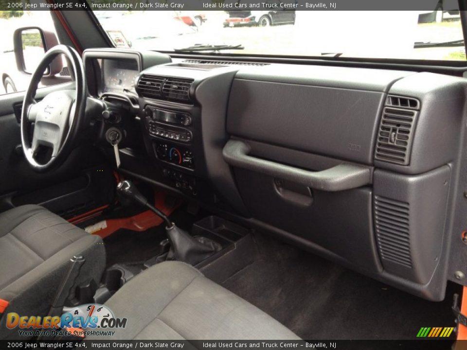 2006 Jeep Wrangler SE 4x4 Impact Orange / Dark Slate Gray Photo #10