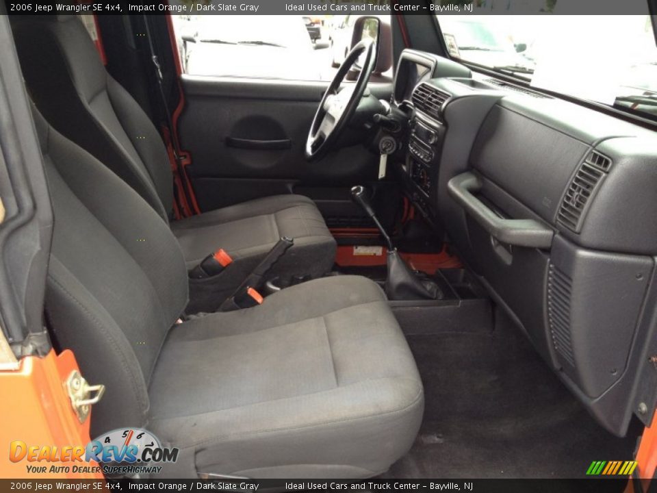 2006 Jeep Wrangler SE 4x4 Impact Orange / Dark Slate Gray Photo #11