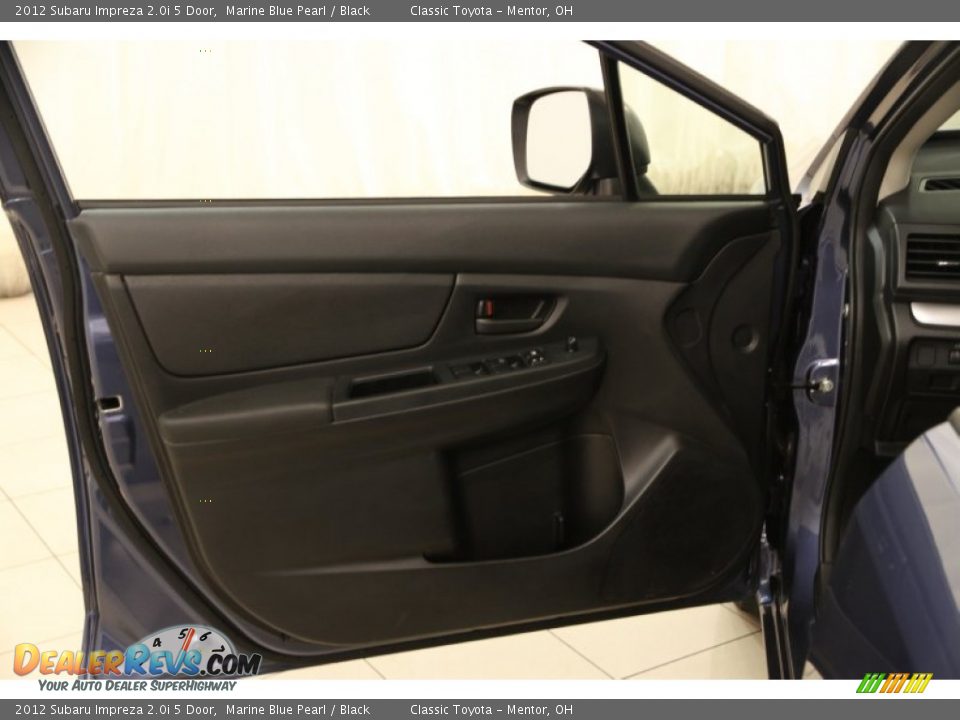 2012 Subaru Impreza 2.0i 5 Door Marine Blue Pearl / Black Photo #4