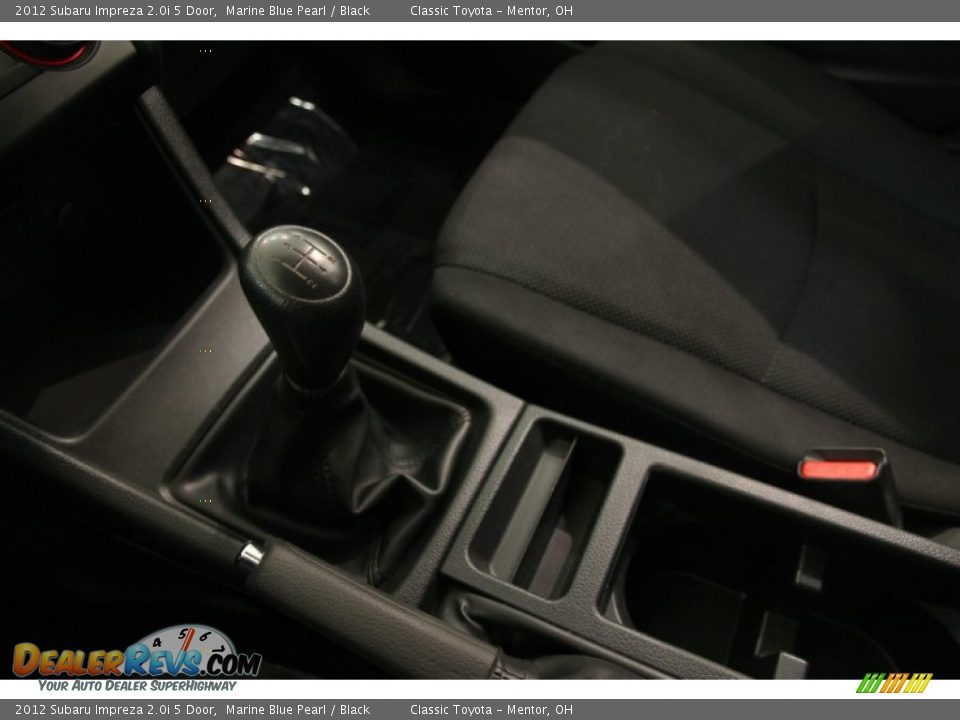 2012 Subaru Impreza 2.0i 5 Door Marine Blue Pearl / Black Photo #9