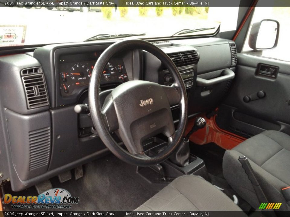 2006 Jeep Wrangler SE 4x4 Impact Orange / Dark Slate Gray Photo #19