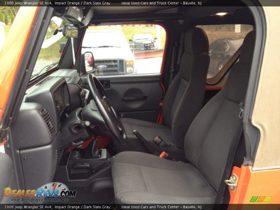 2006 Jeep Wrangler SE 4x4 Impact Orange / Dark Slate Gray Photo #20