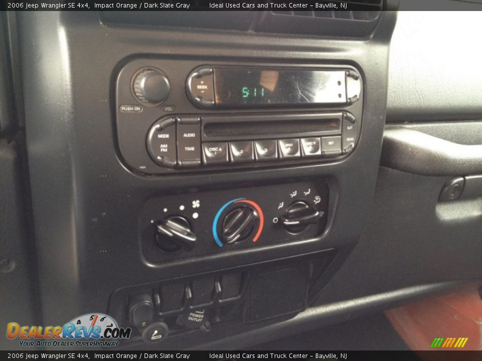 2006 Jeep Wrangler SE 4x4 Impact Orange / Dark Slate Gray Photo #23