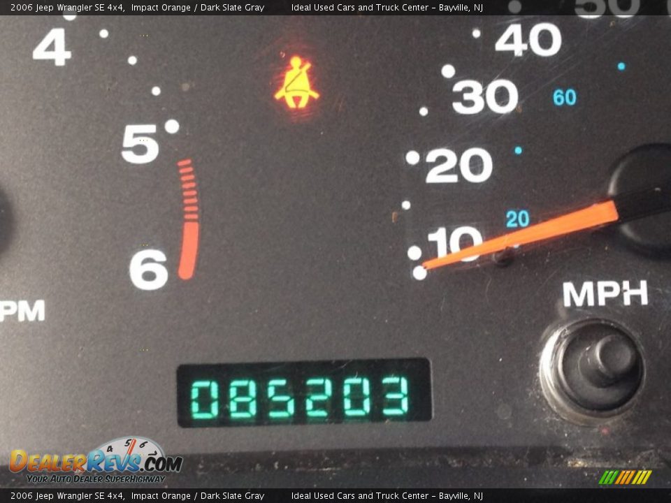 2006 Jeep Wrangler SE 4x4 Impact Orange / Dark Slate Gray Photo #24