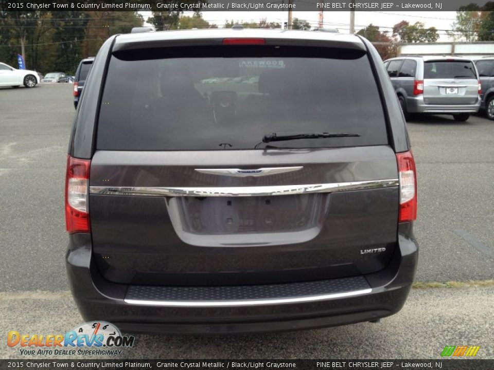 2015 Chrysler Town & Country Limited Platinum Granite Crystal Metallic / Black/Light Graystone Photo #5