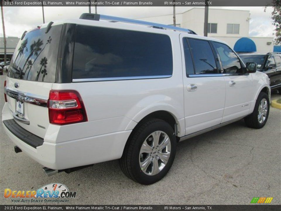2015 Ford Expedition EL Platinum White Platinum Metallic Tri-Coat / Platinum Brunello Photo #2