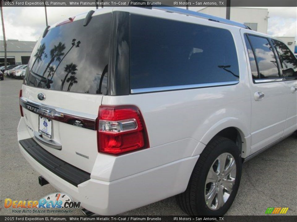 2015 Ford Expedition EL Platinum White Platinum Metallic Tri-Coat / Platinum Brunello Photo #3