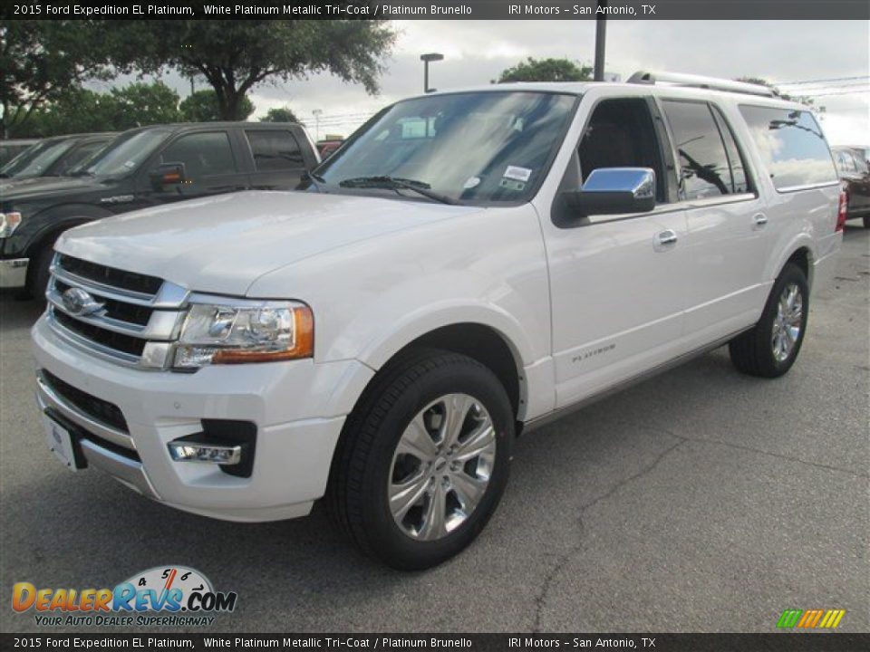 Front 3/4 View of 2015 Ford Expedition EL Platinum Photo #4
