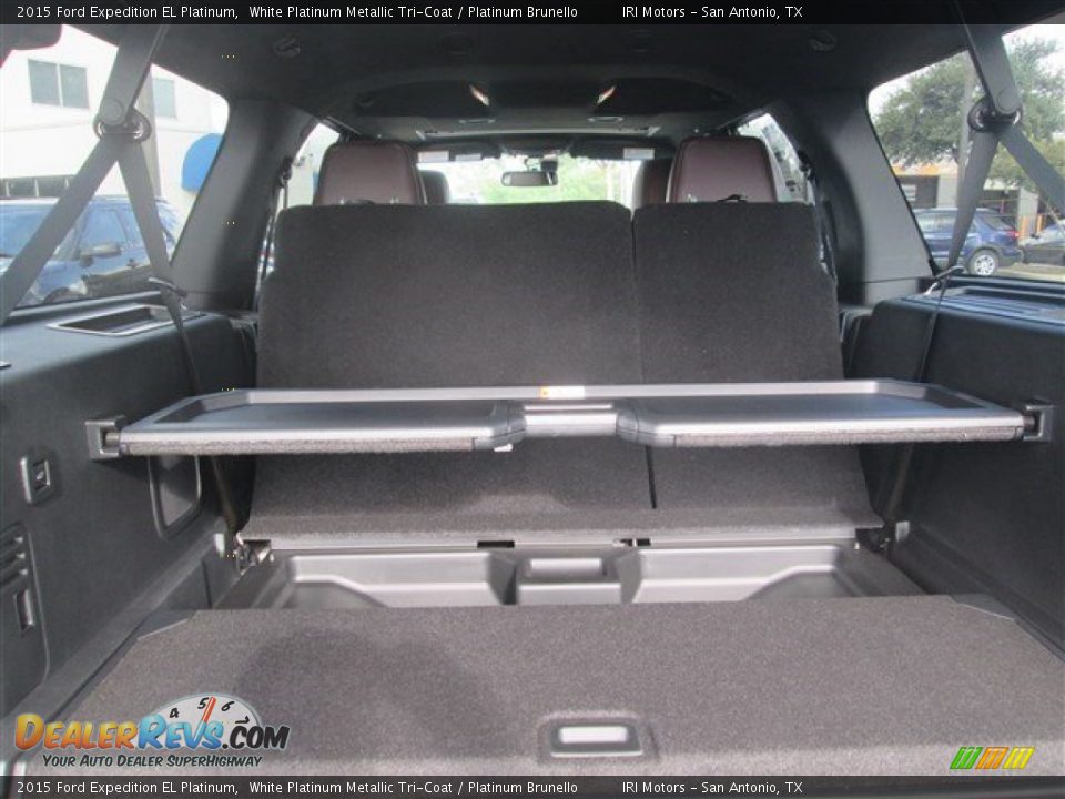 2015 Ford Expedition EL Platinum White Platinum Metallic Tri-Coat / Platinum Brunello Photo #9